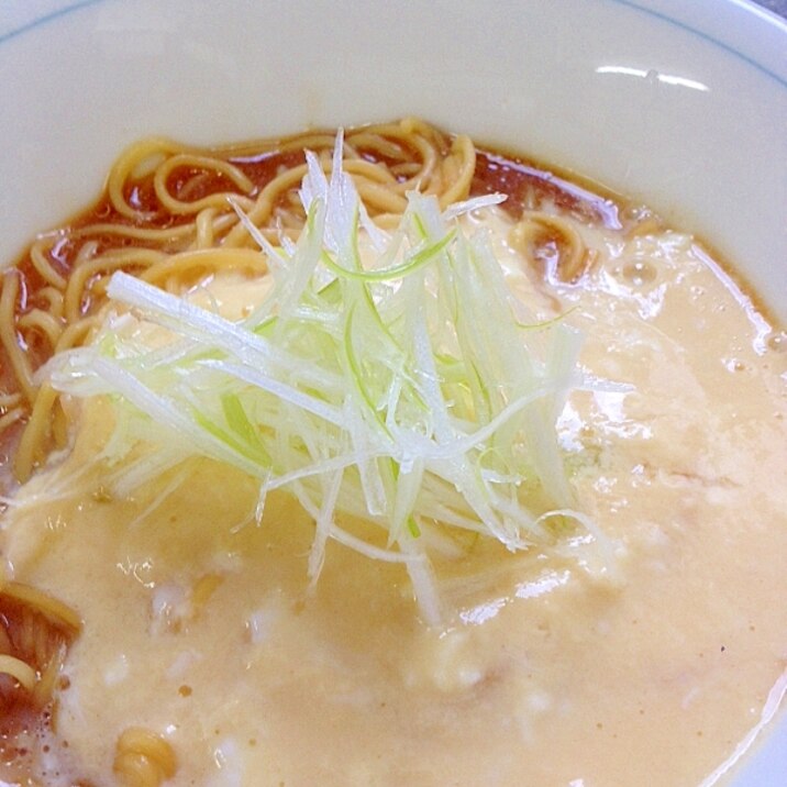 ふんわり豆乳あんかけのインスタントラーメン